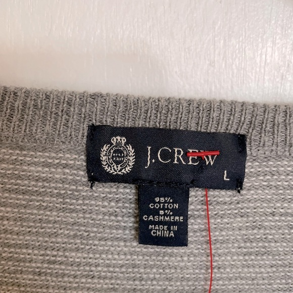 J. Crew Soft Striped V-Neck Sweater - Size L - Picture 5 of 14